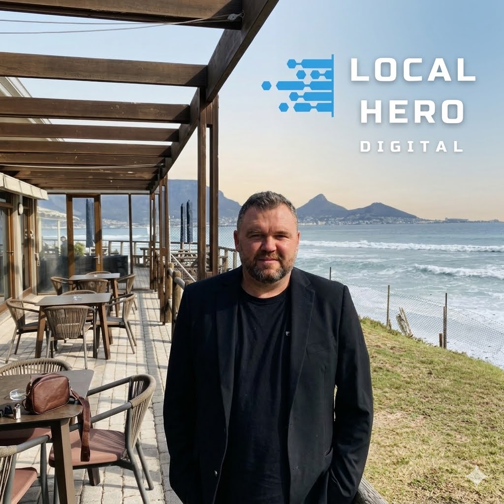 Kevin Kyle, Founder and Technical Director of Local Hero Digital, photographed in Cape Town