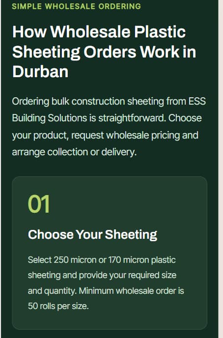 Mobile-responsive view of the ESS Building Solutions WordPress website